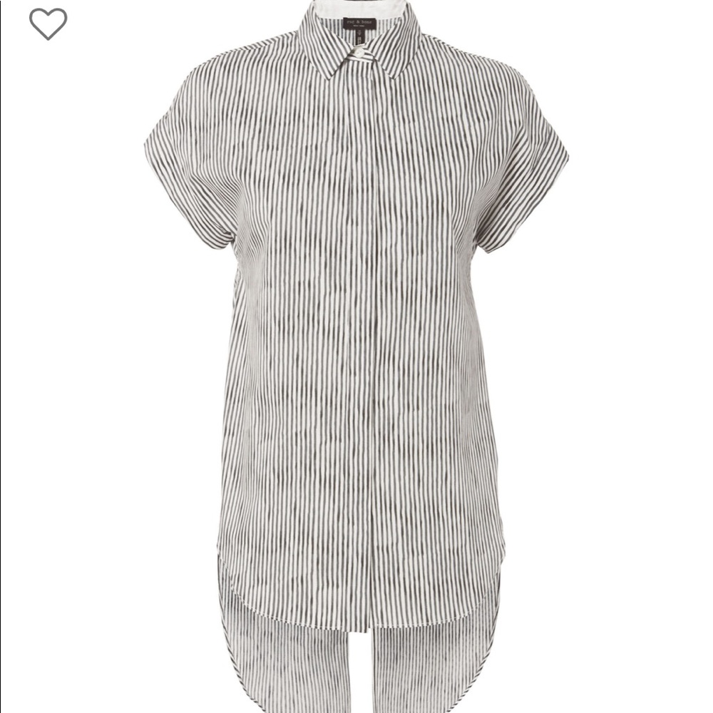 NWOT Rag & Bone Ara Tie Back Stripe Shirt - Picture 3 of 8